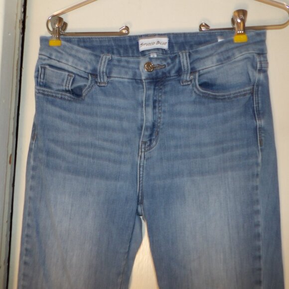 Studio Blue Mid Rise Light Wash Skinny Jeans Sz 29 - Picture 2 of 5